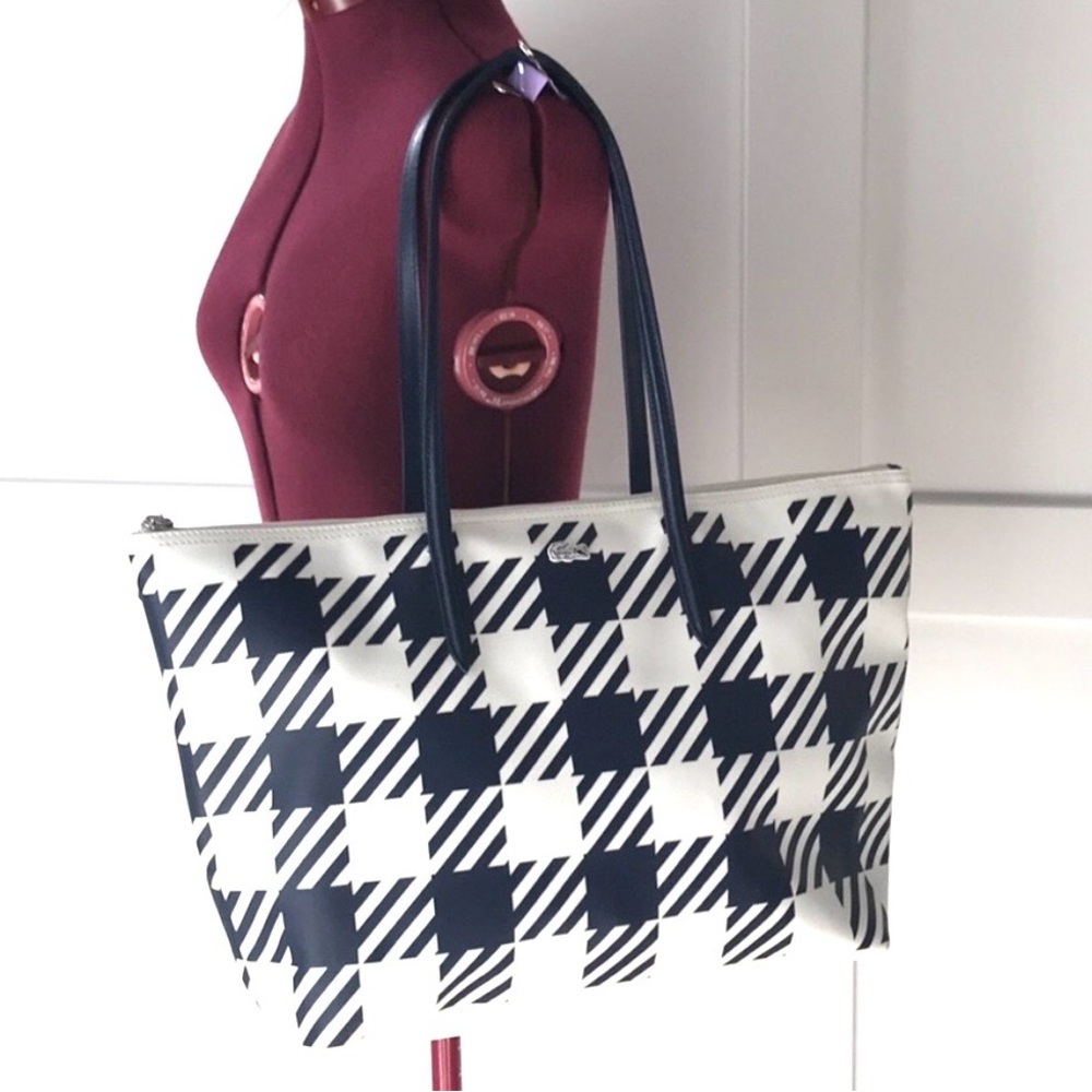 Lacoste Concept Large Zip Tote Bag